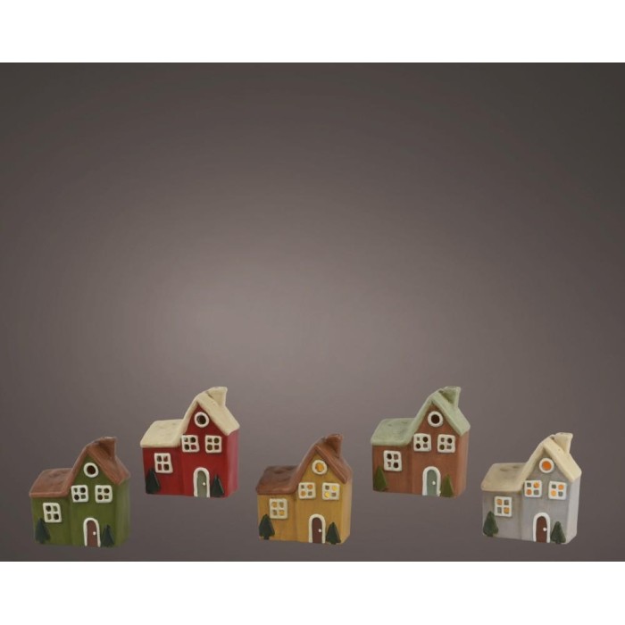 CASETTE RESINA LED 5 ASSORTITE L.12.5 H.14.2